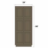 Winchester Grey 24" x 90" 24" Wide Utility Cabinet - WIN-UC2490
