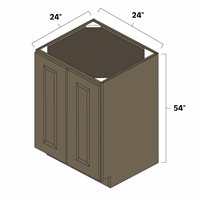 Winchester Grey 24" x 54" Bottom Cabinet for Split Pantry - WIN-UCB2454