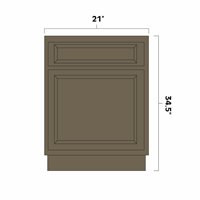 Winchester Grey 21" Vanity Sink Base Cabinet - WIN-V2121