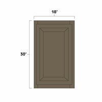 Winchester Grey 18" x 30" Single Door Wall Cabinet - WIN-W1830