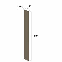 Winchester Grey 3" x 42" Fluted Wall Filler - WIN-WFF342