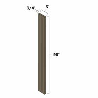 Winchester Grey 3" x 96" Fluted Wall Filler - WIN-WFF396