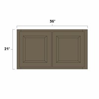 Winchester Grey 36" x 21" Refrigerator Wall Cabinet - WIN-WR3621
