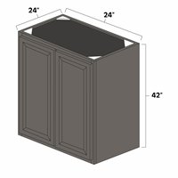 West Point Grey 24" x 42" x 24" Deep Double Doors Wall Cabinet - WPG-DDW244224