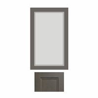 West Point Grey 36" Single Diagonal Plain Glass Door - WPG-PGWDC36