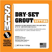 SGM DG Dry Set Polymer Modified Unsanded Grout - 25 Lb. Bag