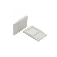 TAVY TTS-18-W 1/8" White Wedge Spacers - 100 Per Bag