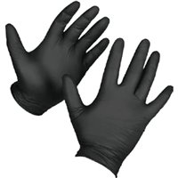 Venom Steel VEN6045N Black Nitrile Rubber Gloves - 50 Per Box