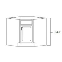 Diagonal Corner Sink Base Cabinets