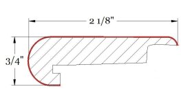 Dynamic Plank 12mm Laminate Stair Nose - Midnight Walnut 44313