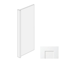 White Shaker 15" x 42" Wall End Panel - WS-WEP1542
