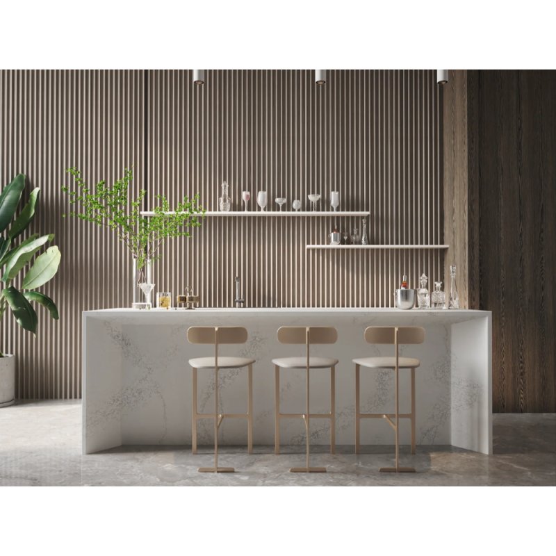 (image for) SOLSTONE Quartz Full Slab 126" x 63" 3cm - Aurora