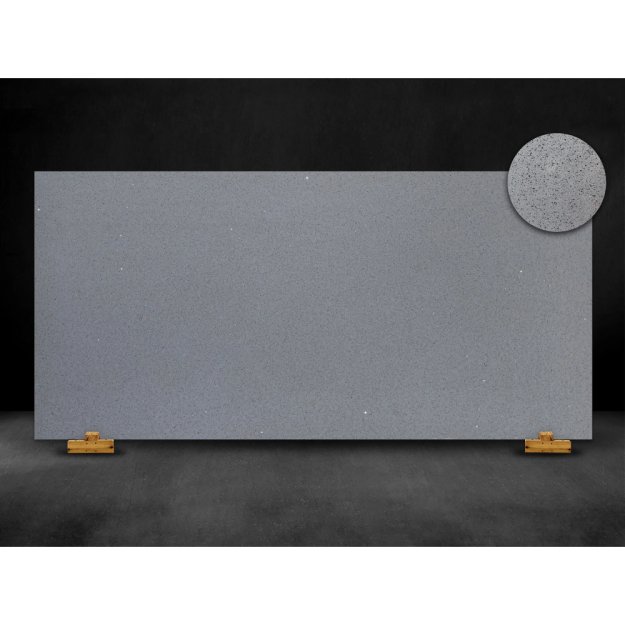 (image for) SOLSTONE Quartz FullSlab 126" x 63" 3cm - Bedrock