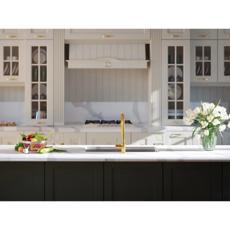 (image for) SOLSTONE Quartz Full Slab 126" x 63" 3cm - Calacatta Oro