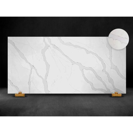 (image for) SOLSTONE Quartz Full Slab 126" x 63" 3cm - Calacatta Oro