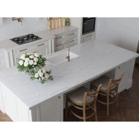 SOLSTONE Quartz Full Slab 126" x 63" 3cm - Calista