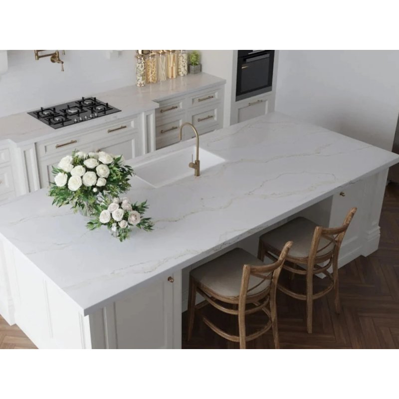 (image for) SOLSTONE Quartz Full Slab 126" x 63" 3cm - Calista