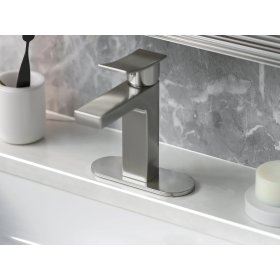 PELICAN Bath Deck Plate - Brushed Nickel