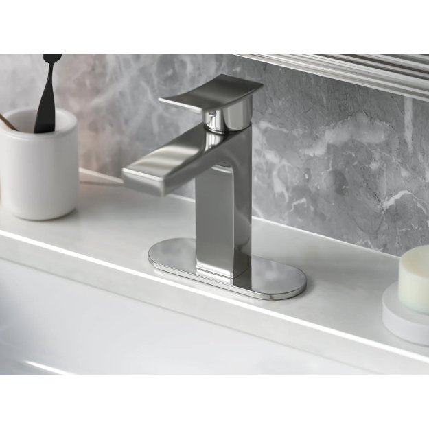 (image for) Pelican Bath Deck Plate - Chrome