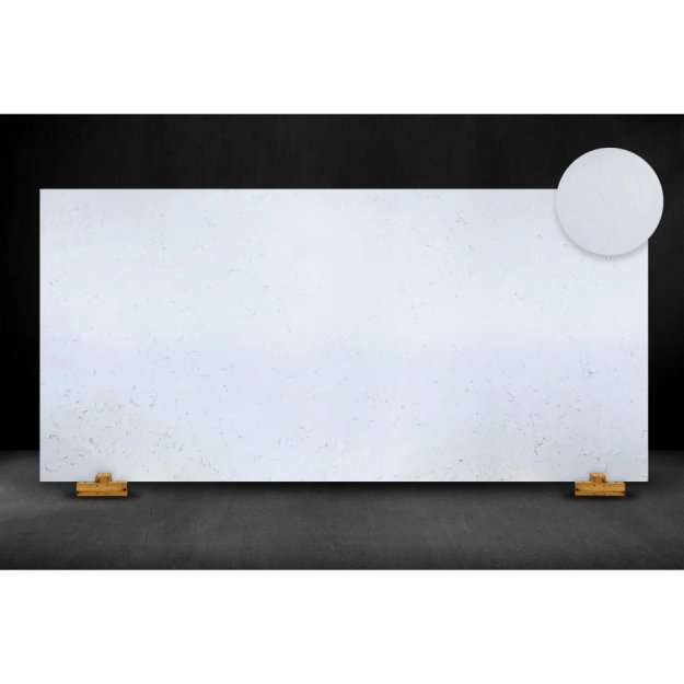 (image for) SOLSTONE Quartz Full Slab 126" x 63" 3cm - Full Moon