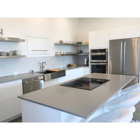 (image for) SOLSTONE Quartz Full Slab 126" x 63" 3cm - Grey Mist