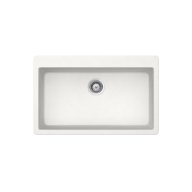 PELICAN PL-100 33" x 20 7/8" x 9.7/16" Granite Composite Single Bowl Sink - Alpina
