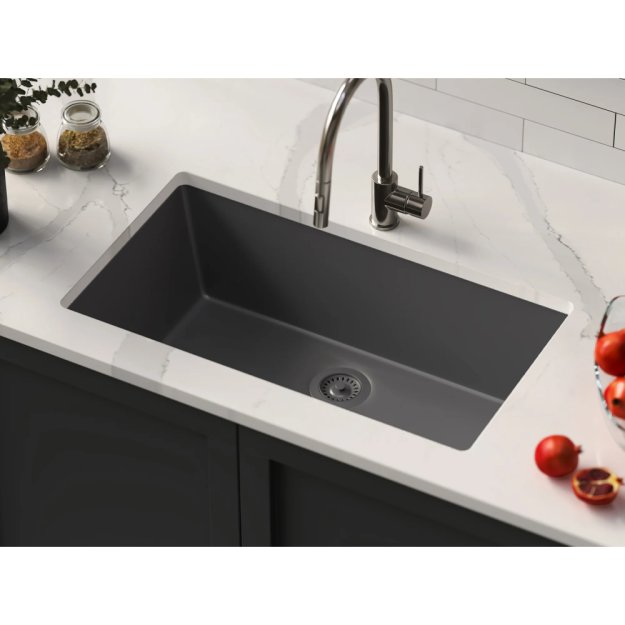 (image for) PELICAN PL-100 33" x 20 7/8" x 9.7/16" Granite Composite Single Bowl Sink - Chroma