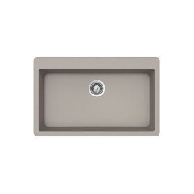 PELICAN PL-100 33" x 20 7/8" x 9.7/16" Granite Composite Single Bowl Sink - Concrete