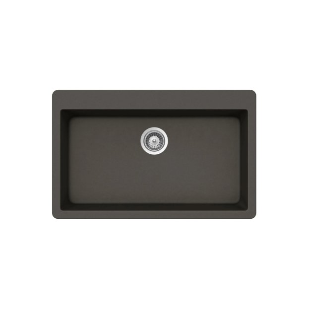 (image for) PELICAN PL-100 33" x 20 7/8" x 9.7/16" Granite Composite Single Bowl Sink - Gunmetal