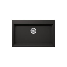 PELICAN PL-100 33" x 20 7/8" x 9.7/16" Granite Composite Single Bowl Sink - Onyx