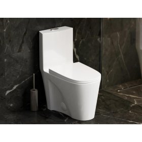 PELICAN PL-12011 One Piece High-Efficiency Dual Flush Toilet (1.6 gpf / 0.8 gpf)