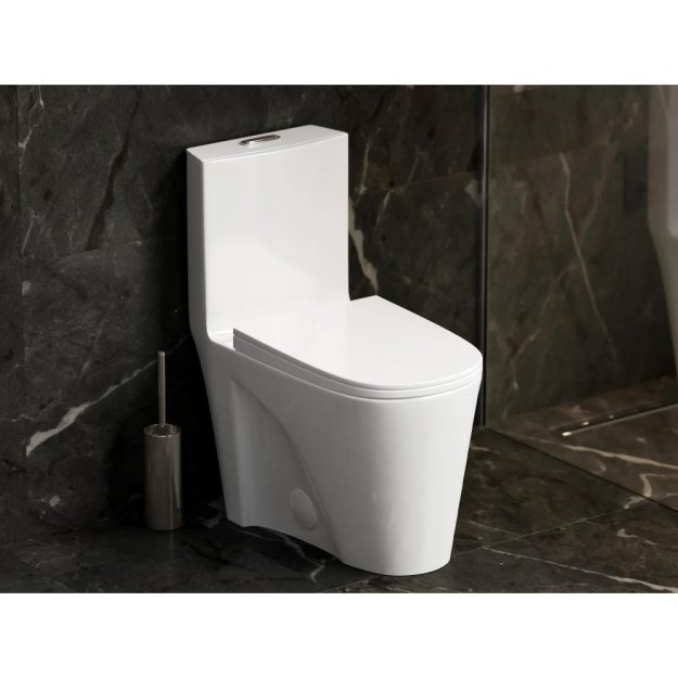 (image for) PELICAN PL-12011 One Piece High-Efficiency Dual Flush Toilet (1.6 gpf / 0.8 gpf)