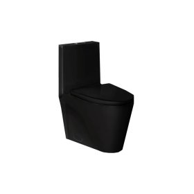 PELICAN PL-12011 One Piece High-Efficiency Dual Flush Toilet (1.6 gpf / 0.8 gpf) - Matte Black