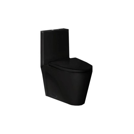 (image for) PELICAN PL-12011 One Piece High-Efficiency Dual Flush Toilet (1.6 gpf / 0.8 gpf) - Matte Black