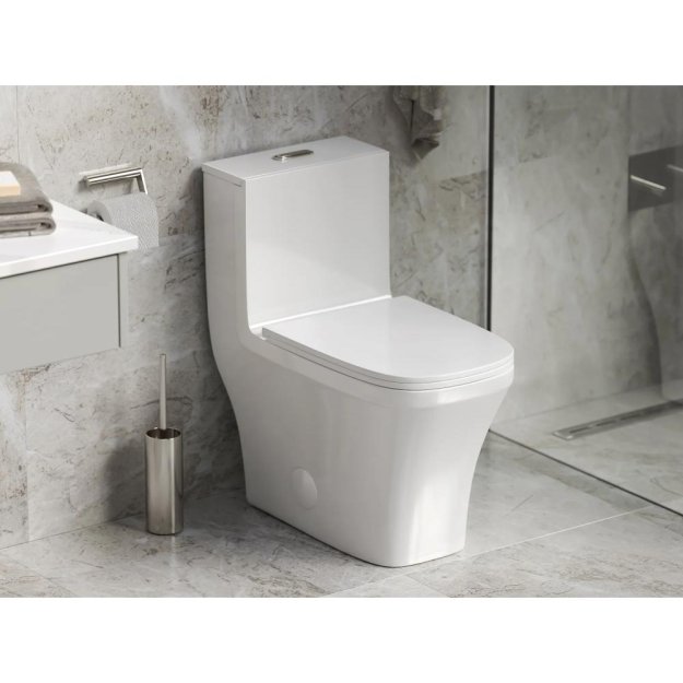 (image for) PELICAN PL-12044 One Piece High-Efficiency Dual Flush Toilet (1.6 gpf / 0.8 gpf)