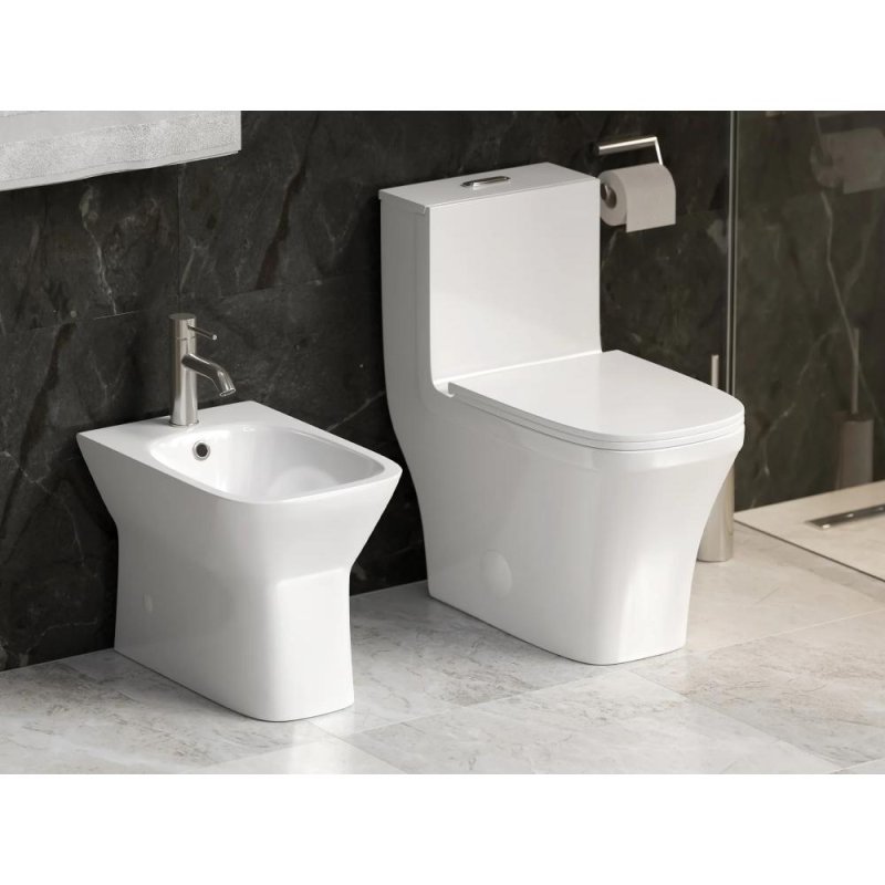 (image for) PELICAN PL-12044 One Piece High-Efficiency Dual Flush Toilet (1.6 gpf / 0.8 gpf)