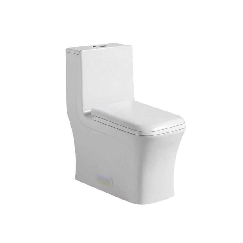 PELICAN PL-12044 One Piece High-Efficiency Dual Flush Toilet (1.6 gpf / 0.8 gpf)