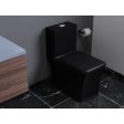 (image for) PELICAN PL-12044 One Piece High-Efficiency Dual Flush Toilet (1.6 gpf / 0.8 gpf) - Matte Black