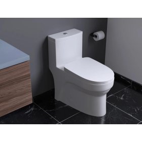 PELICAN PL-12050 ADA Compliant One Piece High-Efficiency Dual Flush Toilet (1.6 gpf / 0.8 gpf)