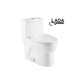 PELICAN PL-12050 ADA Compliant One Piece High-Efficiency Dual Flush Toilet (1.6 gpf / 0.8 gpf)