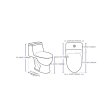 (image for) PELICAN PL-12210 One Piece High-Efficiency Dual Flush Toilet (1.6 gpf / 0.8 gpf)