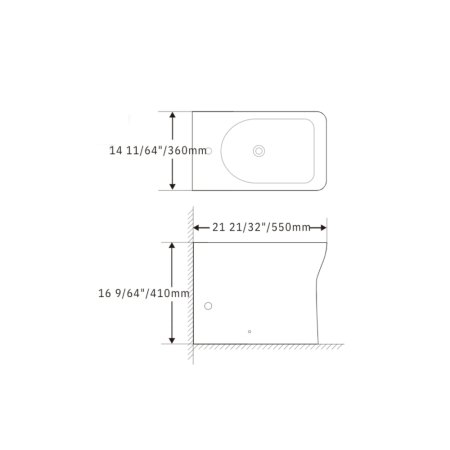 (image for) PELICAN PL-12248 Porcelain Bidet