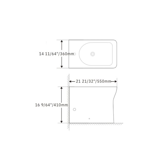 (image for) PELICAN PL-12248 Porcelain Bidet