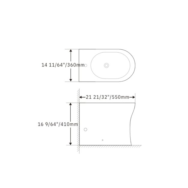 (image for) PELICAN PL-12249 Porcelain Bidet