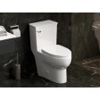 (image for) PELICAN PL-12335 ADA Compliant One Piece High-Efficiency Single Flush Toilet (1.28 gpf)