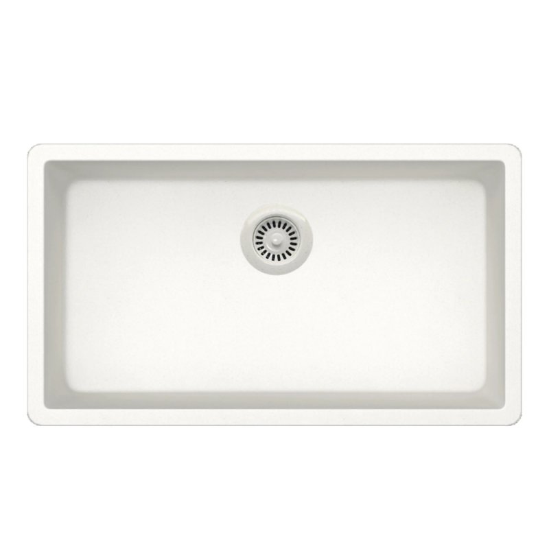 PELICAN PL-150 29 1/2\" x 18 3/4\" x 9 1/2\" Granite Composite Single Bowl Sink - Alpina