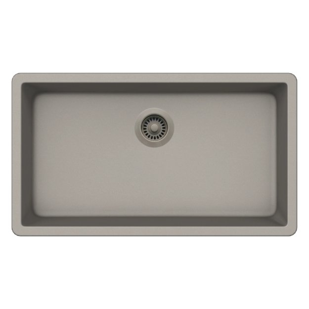 (image for) PELICAN PL-150 29 1/2" x 18 3/4" x 9 1/2" Granite Composite Single Bowl Sink - Concrete
