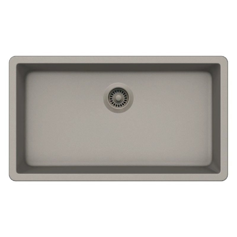 PELICAN PL-150 29 1/2\" x 18 3/4\" x 9 1/2\" Granite Composite Single Bowl Sink - Concrete