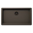 (image for) PELICAN PL-150 29 1/2" x 18 3/4" x 9 1/2" Granite Composite Single Bowl Sink - Mocha