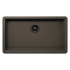 PELICAN PL-150 29 1/2" x 18 3/4" x 9 1/2" Granite Composite Single Bowl Sink - Mocha
